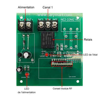 Kit émetteur récepteur radio étanche 1000M longue distance CC 6V/9V/12V/24V (Modèle 0020198)