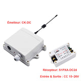 Kit récepteur & télécommande entrée & sortie CC commandé par tension CC