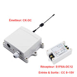 Kit récepteur & télécommande entrée & sortie CC commandé par tension CC