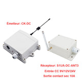 Kit télécommande CC 9/12/24V commandé par tension CC pour appareil CC/CA