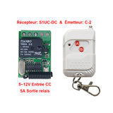 Mini système de contrôle à distance sans fil CC 5-12V sortie relais 5A