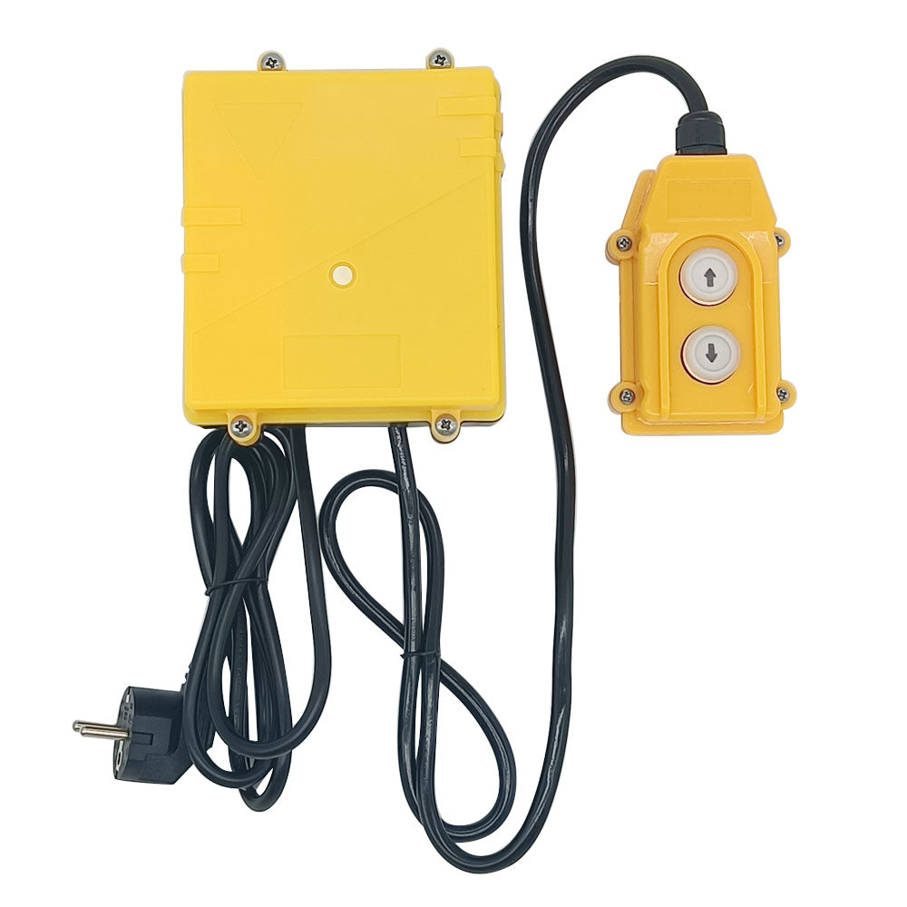 Palan Électrique 500kg Jargrovs 220V - Treuil Télécommande Sans Fil - 7.6m Câble Acier - 1500W