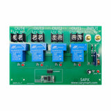 Récepteur de Commutateur de Télécommande 4 Canaux Avec Sortie de Charge Élevée 30A (Modèle 0020474)