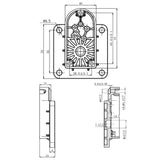 Base plate à montage fixe pour actionneur linéaire / verin électrique A (Modèle 0043070)