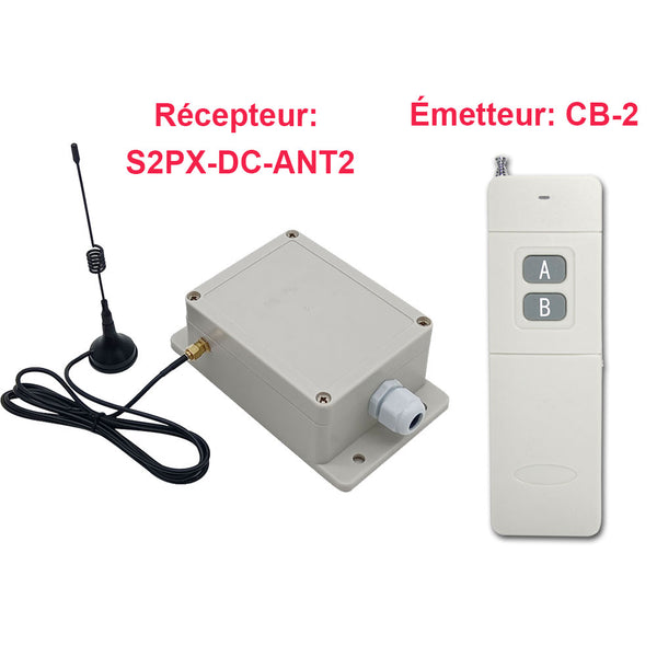 Système Émetteur-Récepteur Sans Fil 1000M 2 Voies Contrôle des Équipements CC