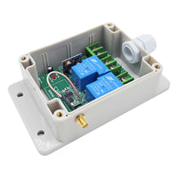 Système Émetteur-Récepteur Sans Fil 1000M 2 Voies Contrôle des Équipements Électriques CC 6V/9V/12V/24V (Modèle 0020514)