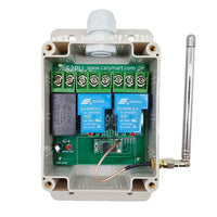 Système RF de télécommande sans fil CA 30A avec récepteur émetteur 2 relais contacts secs (Modèle 0020358)