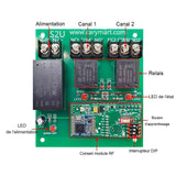 Telecommande portail longue portée à 2 cannaux 5KM CA 110~240V (Modèle 0020691)