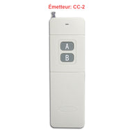 Telecommande portail longue portée à 2 cannaux 5KM CA 110~240V (Modèle 0020691)