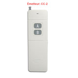 Telecommande portail longue portée à 2 cannaux 5KM CA 110~240V (Modèle 0020691)
