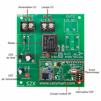 Télécommande sans fil longue distance 5KM 1 canal sortie CC 6V 9V 12V 24V (Modèle 0020140)