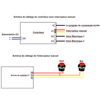 Un contrôle deux kit de contrôle synchrone de actionneur linéaire électrique industriel 6000N 1300 lbs 12V 24V (Modèle 0043051)