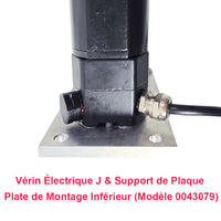 Support de plaque plate de montage du bas pour vérin électrique étanche J (Modèle 0043079)