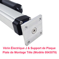Support de plaque plate de montage du tête pour vérin électrique étanche J (Modèle 0043078)