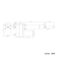Vérin Électrique à Potentiomètre avec Retour de Position 300MM 8000N