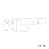 Vérin Électrique à Potentiomètre avec Retour de Position 400MM 8000N