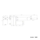 Vérin Électrique à Potentiomètre avec Retour de Position 900MM 8000N