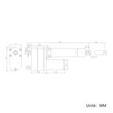 Vérin Électrique à Potentiomètre avec Retour de Position 50MM 8000N