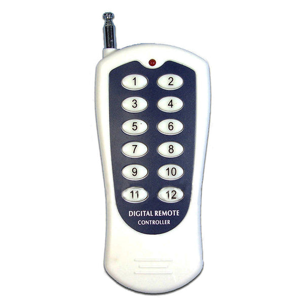 Télécommande Sans Fil Pour Moteur Électrique Code d'Apprentissage Type 433Mhz 500M 12 Boutons (Modèle 0021120)