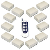 Système de Contrôle d'Émetteur à 12 Voies, 12 Récepteurs Fréquence 433MHz (Modèle 0020494)