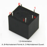 Relais 9V 12V 24V 10A (Modèle 0040014)