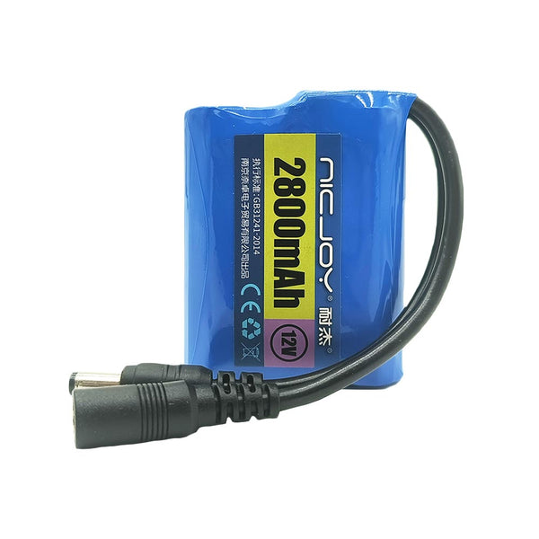 12V 2800mAh Paquet de Batterie au Lithium Rechargeable (Modèle 0010202)