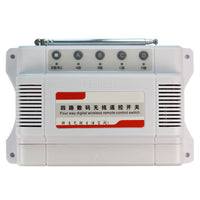 4 Canaux Récepteur Radio Avec Sortie Relais NO Contrôler 4 Équipements en CA 380V (Modèle 0020700)