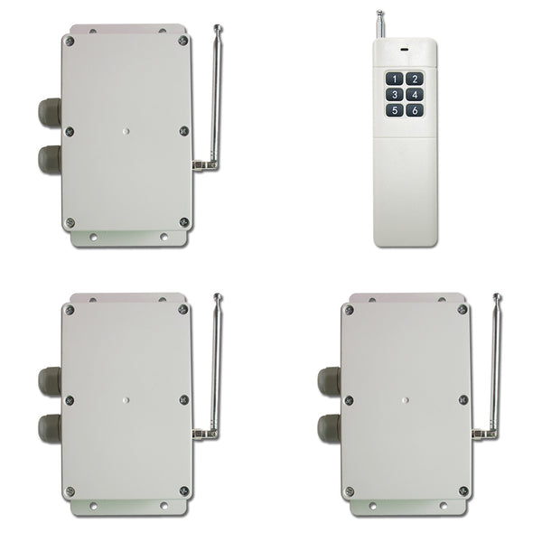 Lot de 3 Télécommandes FADINI DIVO 71 Jaune - Fréquence 433.92 MHz - 4 Canaux - Rolling Code