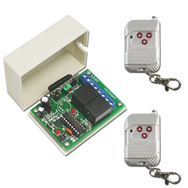 Kit Émetteur Récepteur Radio Commande Moteur Électronique 2 Fils 9V 12V 24V Avec Télécomande Kit Émetteur Récepteur Radio Commande Moteur Électronique 2 Fils 9V 12V 24V Avec Télécomande