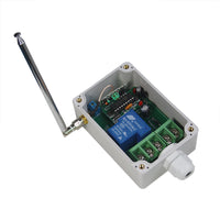 Récepteur de Relais sans fil RF à Charge Élevée 1 Voie CC 30A à Utiliser avec 1 Émetteur à 12 Canaux (Modèle 0020363)
