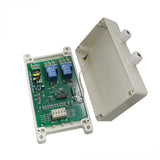 Récepteur radio fréquence 2 canaux AC100-240V Automation étanche avec fonction temporisation réglable + antenne (Modèle 0020664)