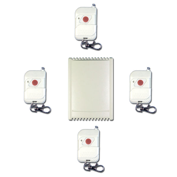 Quatre télécommandes 1 récepteur 4 canaux commutateur de télécommande sans fil (Modèle 0020292)