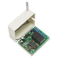 Système RF sans fil 433MHz à 2 canaux contacts secs avec télécommande/émetteur (Modèle 0020138)