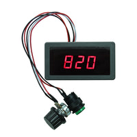 Interrupteur de Vitesse Ajustable de Moteur / Régulateur de Vitesse Écran Numérique CC 6V~30V 6A (Modèle 0044001)