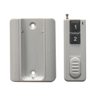 2 Boutons RF Télécommande / Émetteur Sans Fil avec Support de Montage Mural (Modèle 0021056)