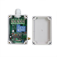 Récepteur de Relais sans fil RF à Charge Élevée 1 Voie CC 30A à Utiliser avec 1 Émetteur à 12 Canaux (Modèle 0020363)