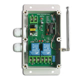 Récepteur de Télécommande Sans Fil 2 Voies 500M CA 110V 220V avec Sortie Relais à Contact Sec 30A (Modèle 0020746)