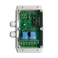 Récepteur de Télécommande Sans Fil 2 Voies 500M CC avec Sortie Relais à Contact Sec 30A (Modèle 0020742)