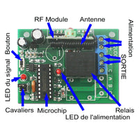 Récepteur Radio à Modes de Changement Autoblocage/Momentané/Interblocage (Modèle 0020492)