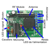 Récepteur Radio à Modes de Changement Autoblocage/Momentané/Interblocage (Modèle 0020492)