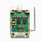 Récepteur Radio RF 2 Voies 500M CA 10A Power avec Modes de Contrôle à Autoblocage, Momentané, Interblocage, Momentané + Autoblocage (Modèle 0020355)