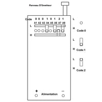 Télécommande Sans Fil Avec Antenne Longue Portée 1000M 433Mhz 1 Touche (Modèle 0021023)