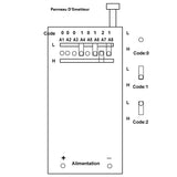 Télécommande Sans Fil Avec Antenne Longue Portée 1000M 433Mhz 1 Touche (Modèle 0021023)