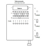 Mini Télécommande Sans Fil Code Fixé 1 Bouton Avec Couvercle 433Mhz 100M (Modèle 0021000)