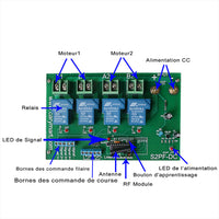 Récepteur Télécommande Sans Fil Pour Commande Deux Moteurs 12V 24V 30A Courant Maximum (Modèle 0020480)