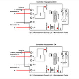 Récepteur de Relais sans fil RF à Charge Élevée 1 Voie CC 30A à Utiliser avec 1 Émetteur à 12 Canaux (Modèle 0020363)
