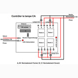 Récepteur à Distance Sans Fil à Relais Sec CA 110V 220V à 4 Voies avec Contact Sec Normalement Ouvert/Normalement Fermé (Modèle 0020403)