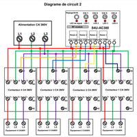 4 Canaux Récepteur Radio Avec Sortie Relais NO Contrôler 4 Équipements en CA 380V (Modèle 0020700)