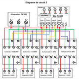 4 Canaux Récepteur Radio Avec Sortie Relais NO Contrôler 4 Équipements en CA 380V (Modèle 0020700)