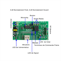 Récepteur Radio Longue Portée 220V CA Fonction Temporisation Réglable (Modèle 0020482)